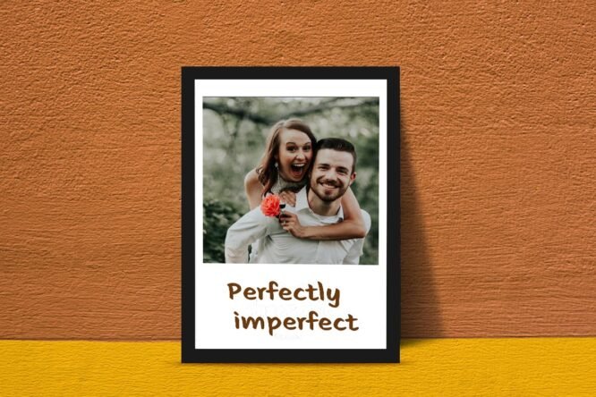 Customized Photo Frame With Text